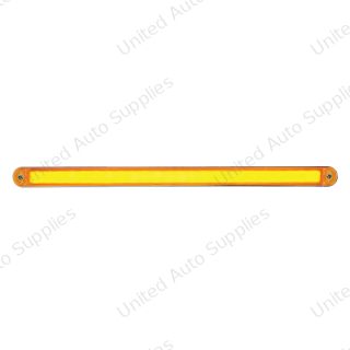 24 LED Dual Function 12" GloLight Bar With Bezel - Amber LED/Amber Lens