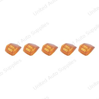 36 LED Square Cab Light - Amber LED/Clear Lens (5-Pack)