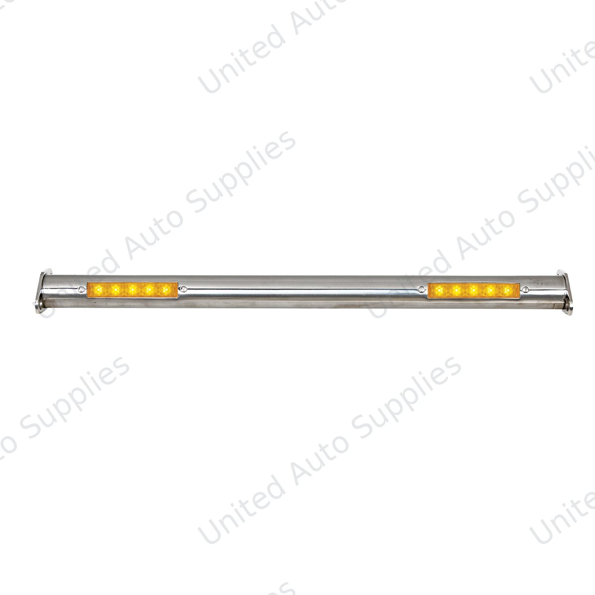 Polished SS Spreader Bar With LED Turn Signals, Front For 1932 Ford Car & Truck