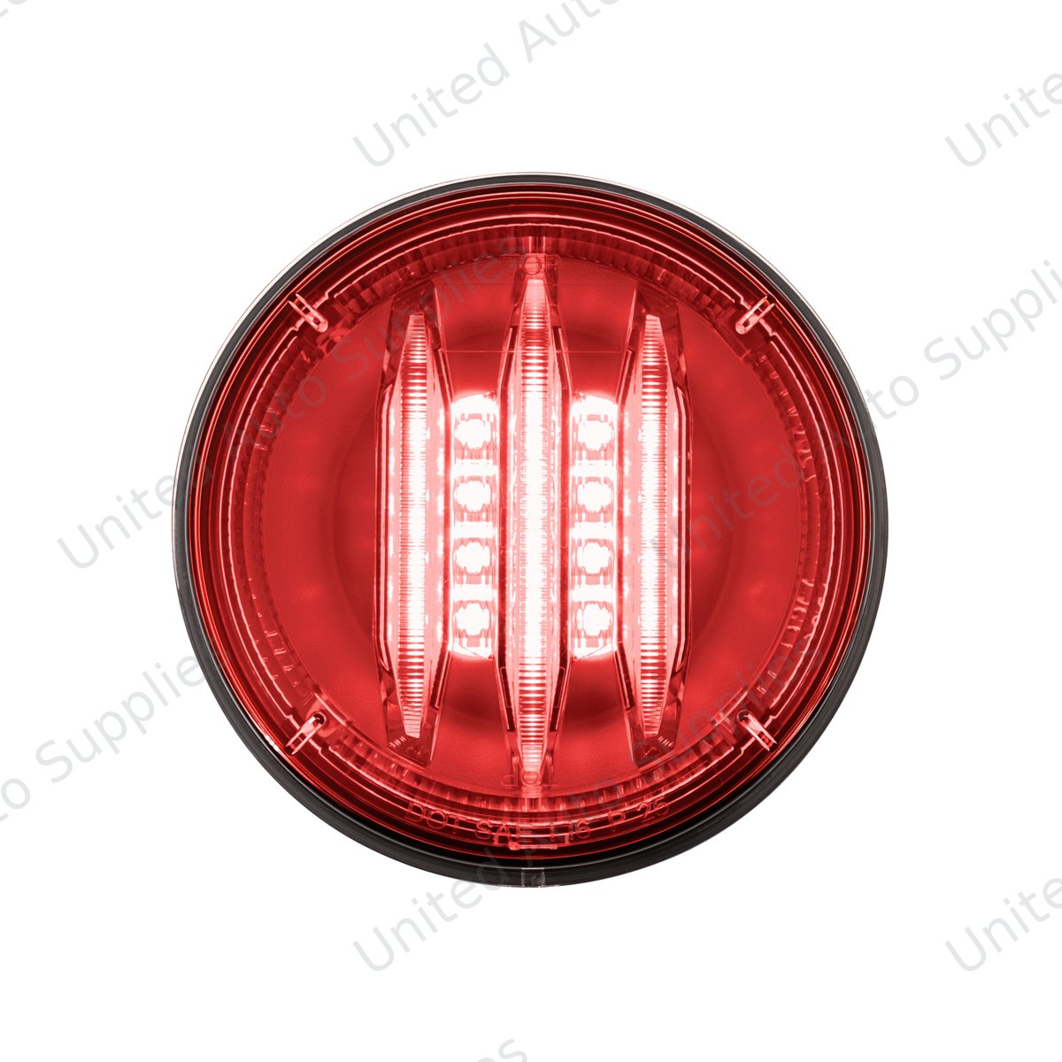 Saber 29 LED 4" Round Stop, Turn & Tail Light-Red LED/Red Lens