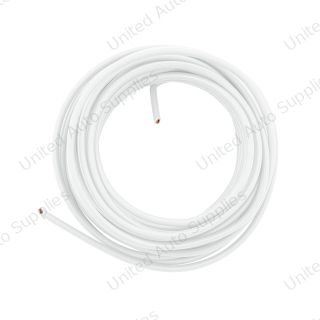 Primary Wire - Rated 80°C 14 AWG, White 15 Ft.