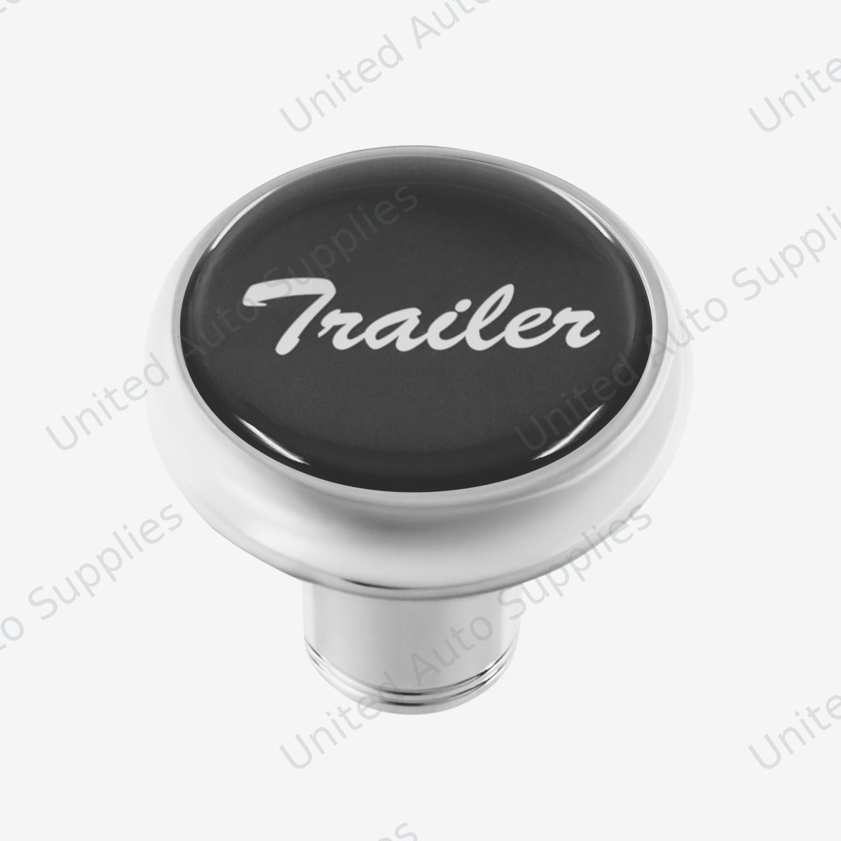 "Trailer" Deluxe Air Valve Knob - Black Glossy Sticker