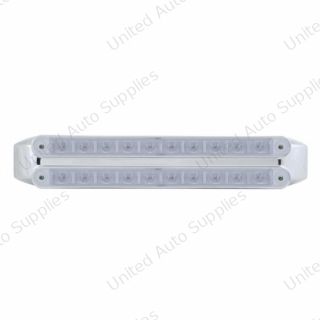 Dual 10 LED 9" Turn Signal Light Bars - Amber LED/Clear Lens