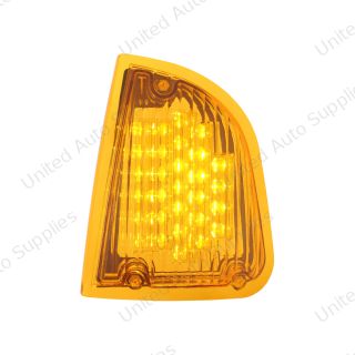 29 LED Turn Signal Light For 1985-2007 Kenworth T600 (Driver) - Amber LED/Amber Lens