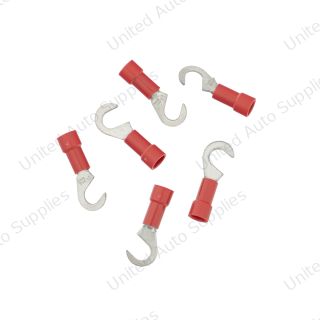 22-18 AWG #10 Stud Vinyl Hook Terminal (6-Pack)