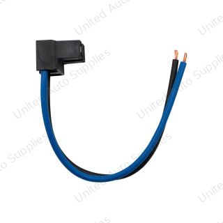 2-Wire Universal H7 Halogen Bulb Headlight Connector. Two Pins at 90° Angle