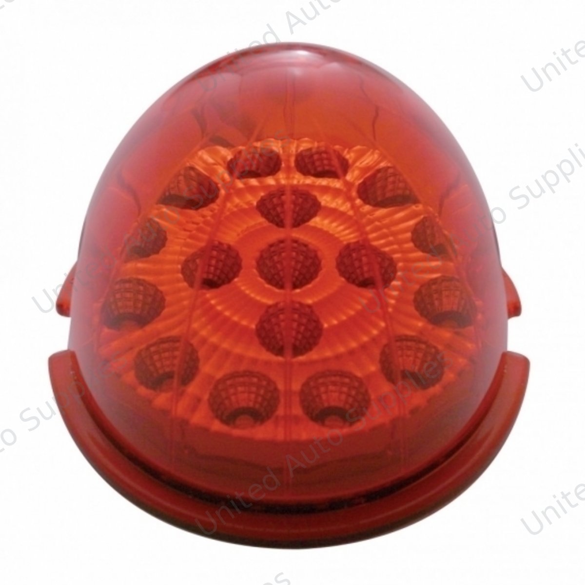 17 LED Dual Function Reflector Cab Light - Red LED/Red Lens