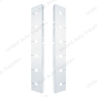Peterbilt Stainless Front Air Cleaner Bracket Only - 12 Light Cutouts