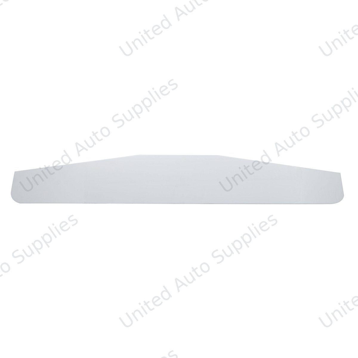 3" X 18" Chrome Standard Bottom Mud Flap Plate - Welded Stud