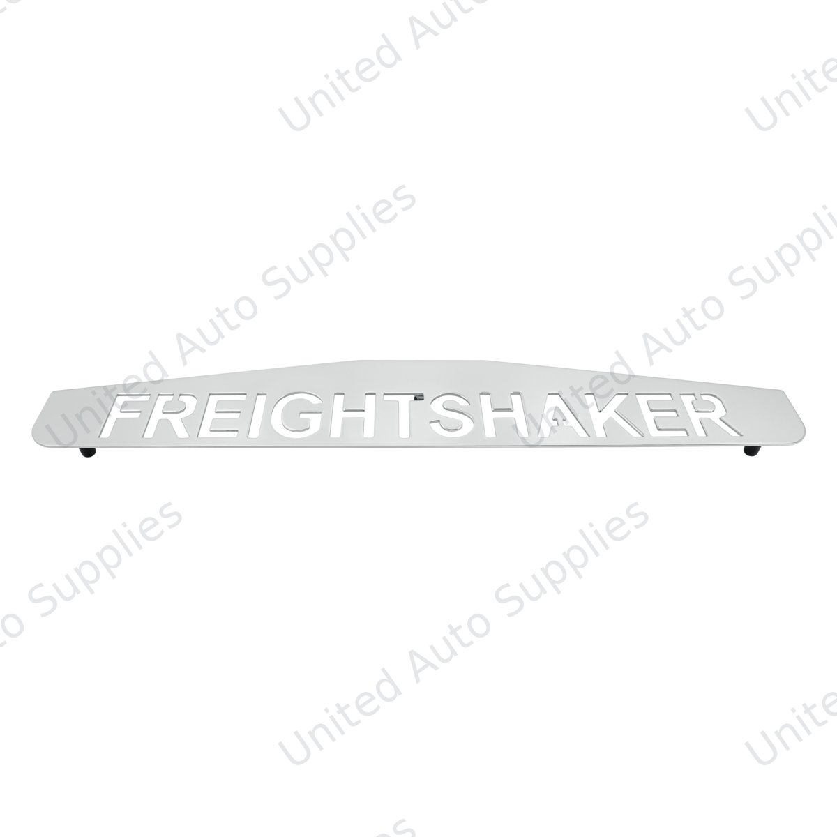 4" X 24" Chrome Freightshaker Bottom Mud Flap Plate - Welded Stud