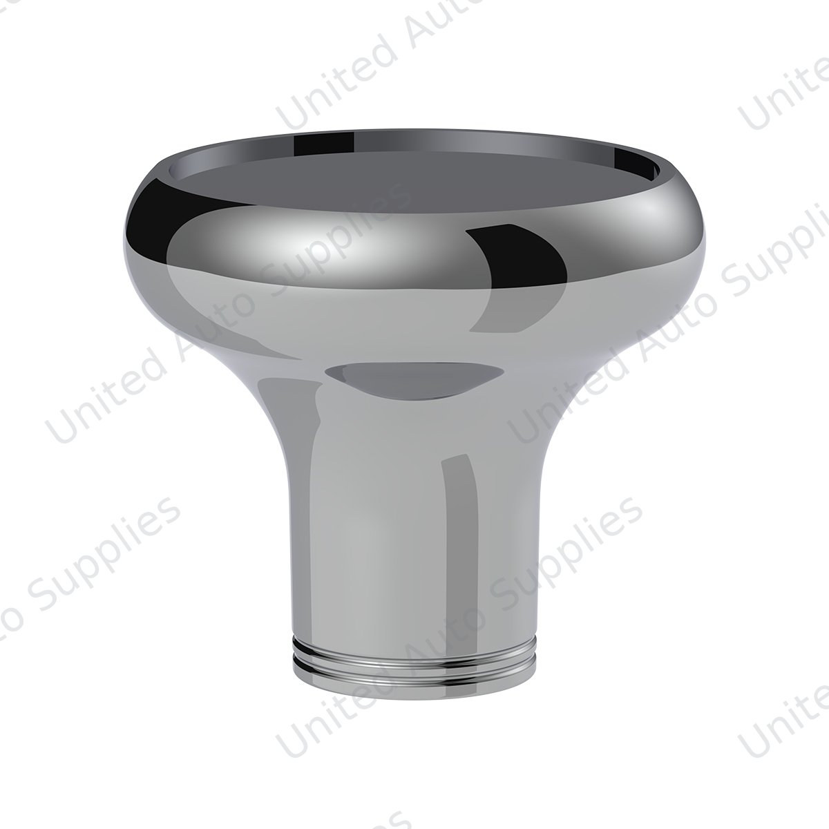 1/2"-13 Thread-On Aluminum Round Shift Knob - Chrome
