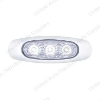 5 LED Reflector Auxiliary/Utility Light With Side Ditch Light -White LED/Clear Lens (Bulk)