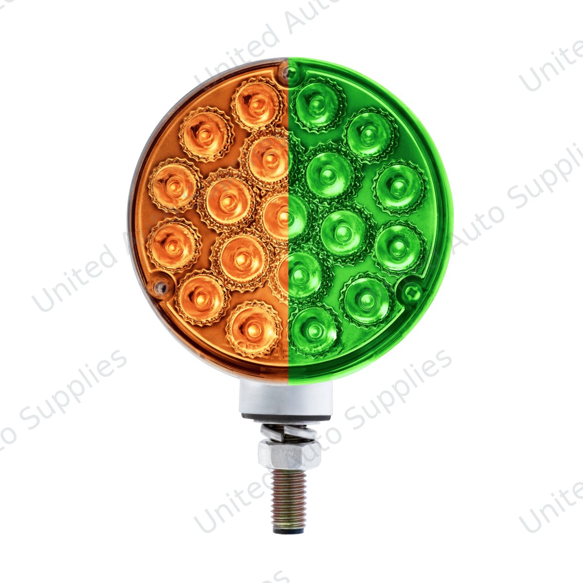 Double Fury 38 LED Reflector Double Face Turn Signal Light-Amber, Red, & Green LED