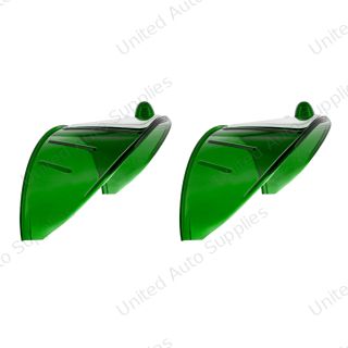 7" Headlight Visor, Green (Pair)