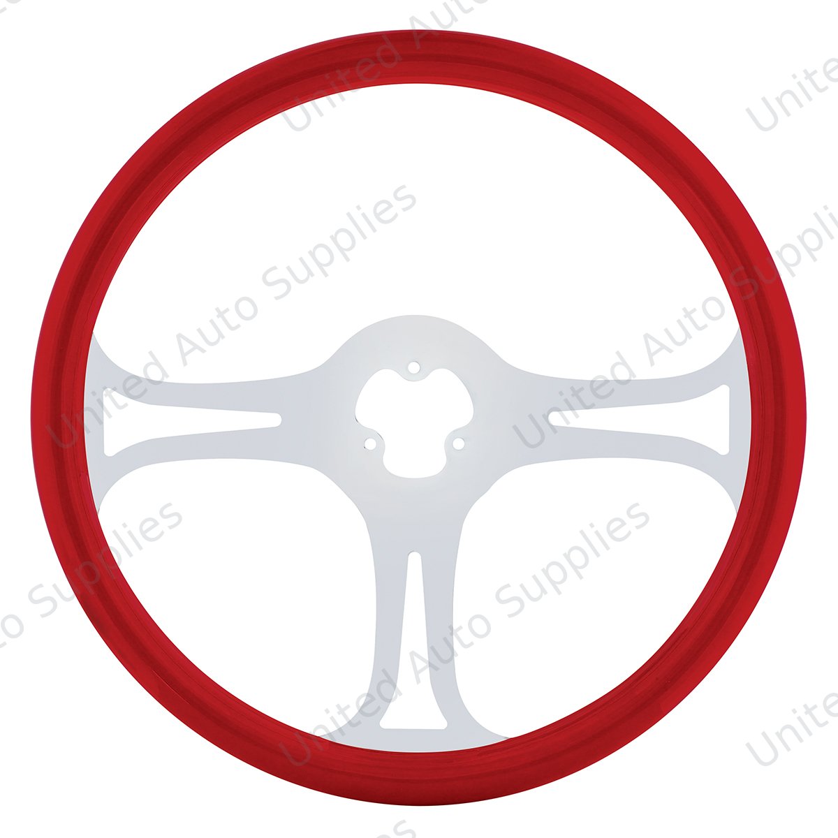 18" Color Blade Steering Wheel - Indigo Red