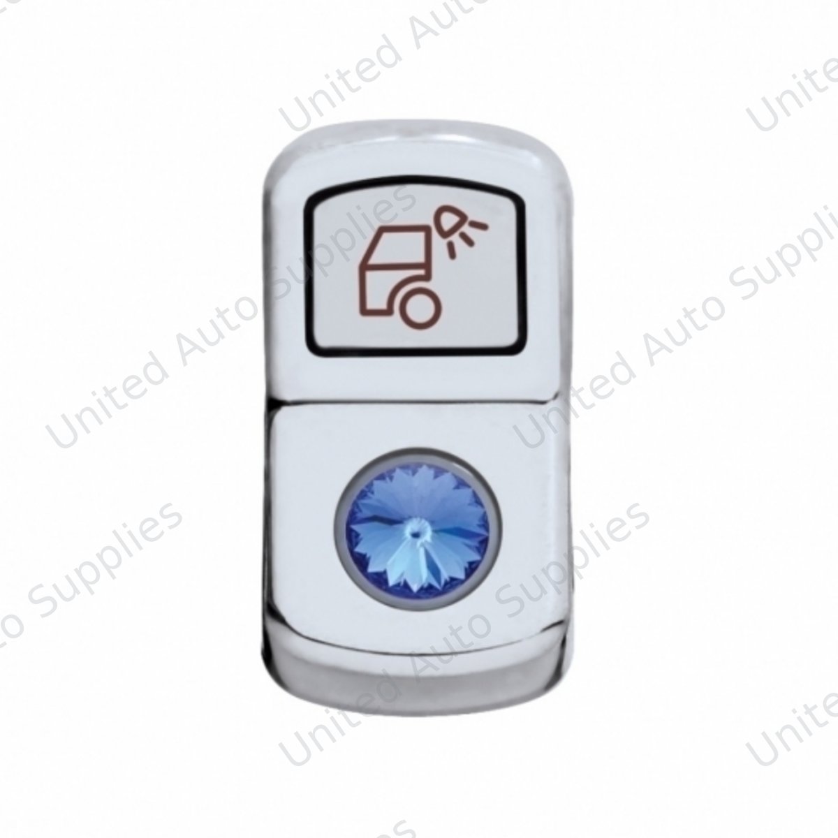 "Load Light" Rocker Switch Cover With Blue Crystal