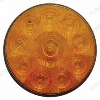 10 LED 4" Turn Signal Light - Amber LED/Amber Lens (Bulk)