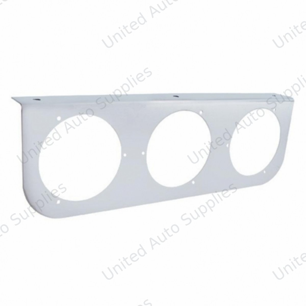 Stainless Light Bracket With 3X 4" Light Cutouts