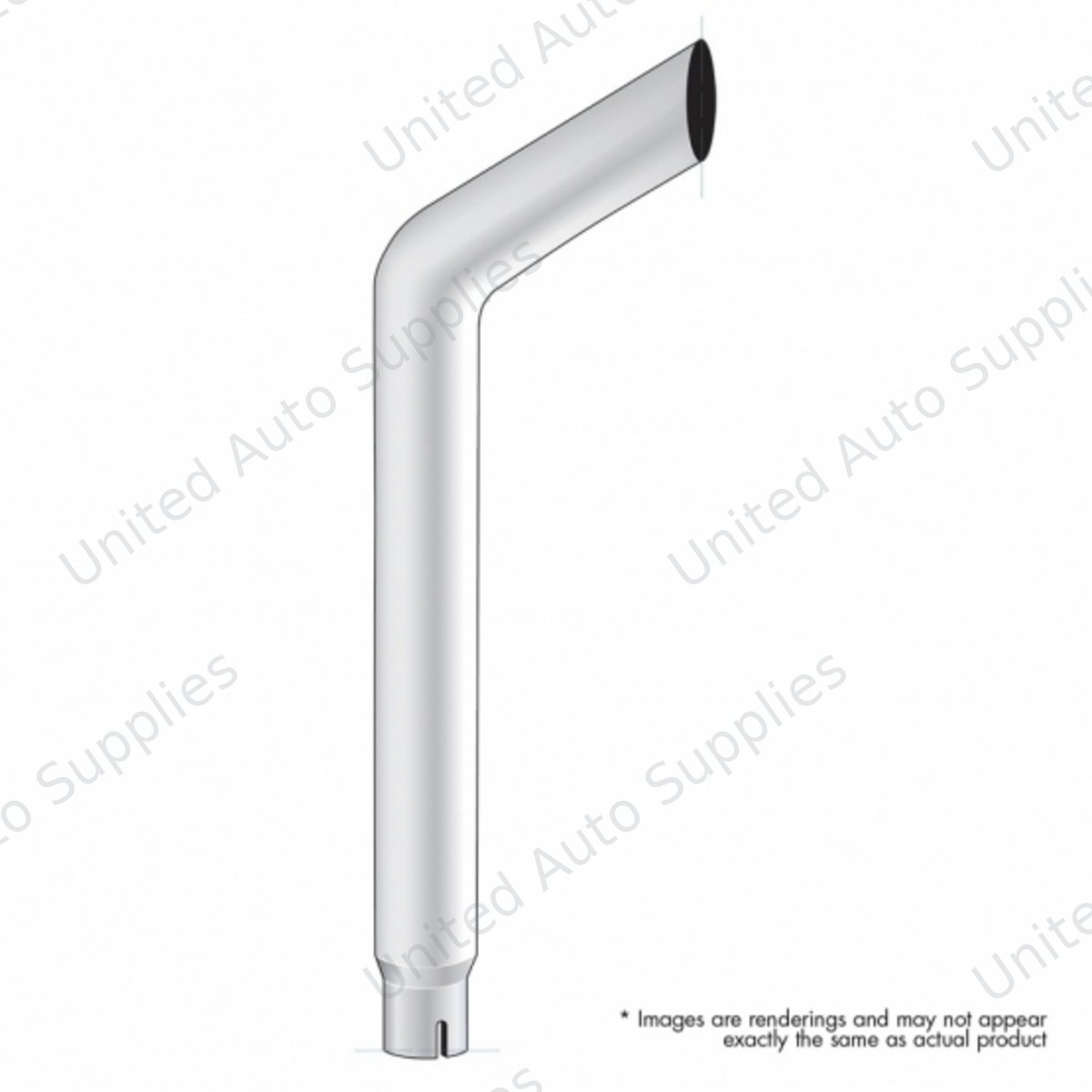 7" Bull Reduce To 5" ID Bottom Exhaust - 96"L