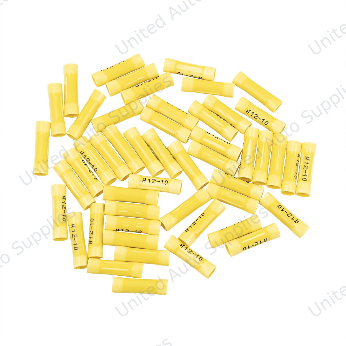 12-10 AWG Vinyl Butt Connector (50-Pack)