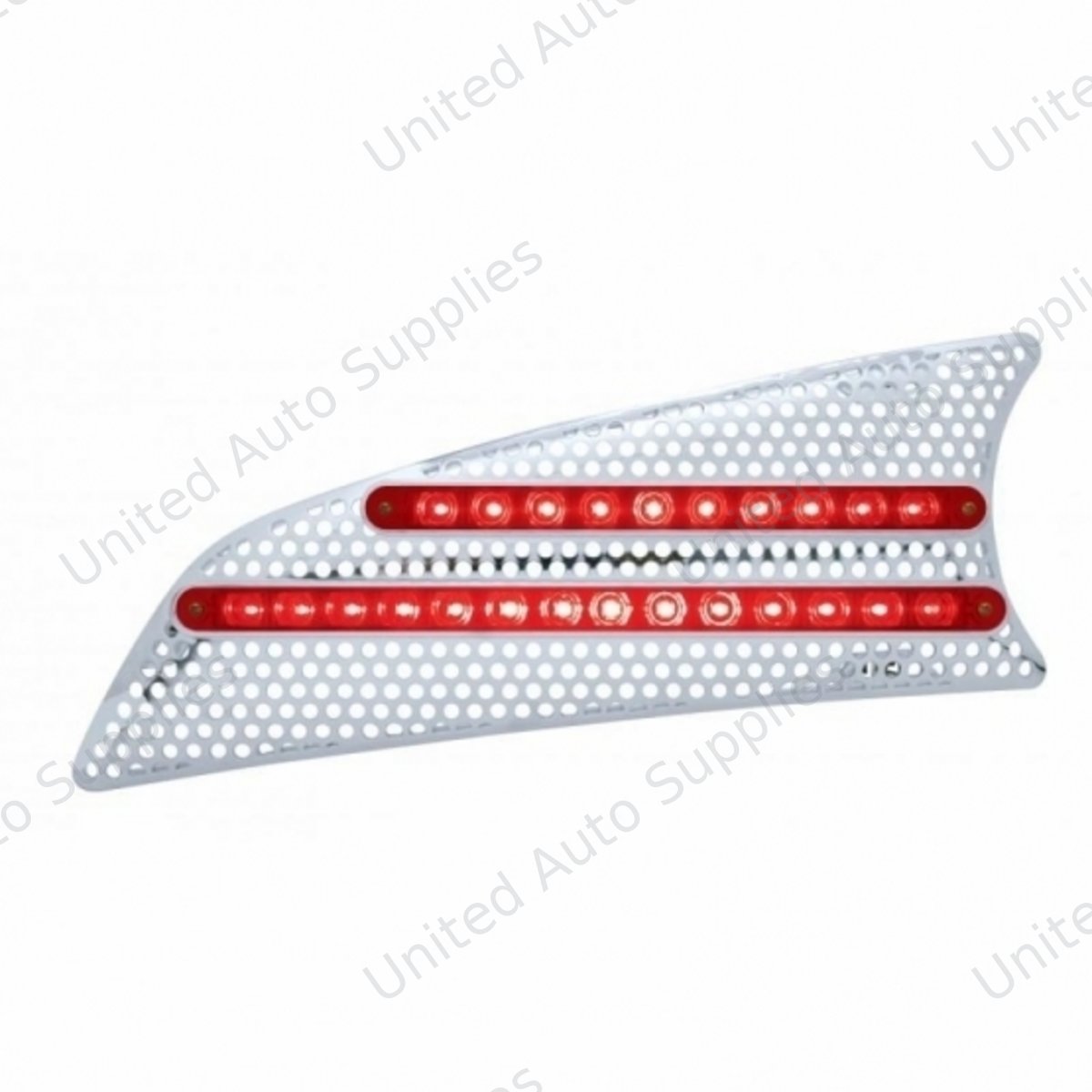 2007+ Kenworth T660 LED Air Intake (Driver) - Red LED/Red Lens