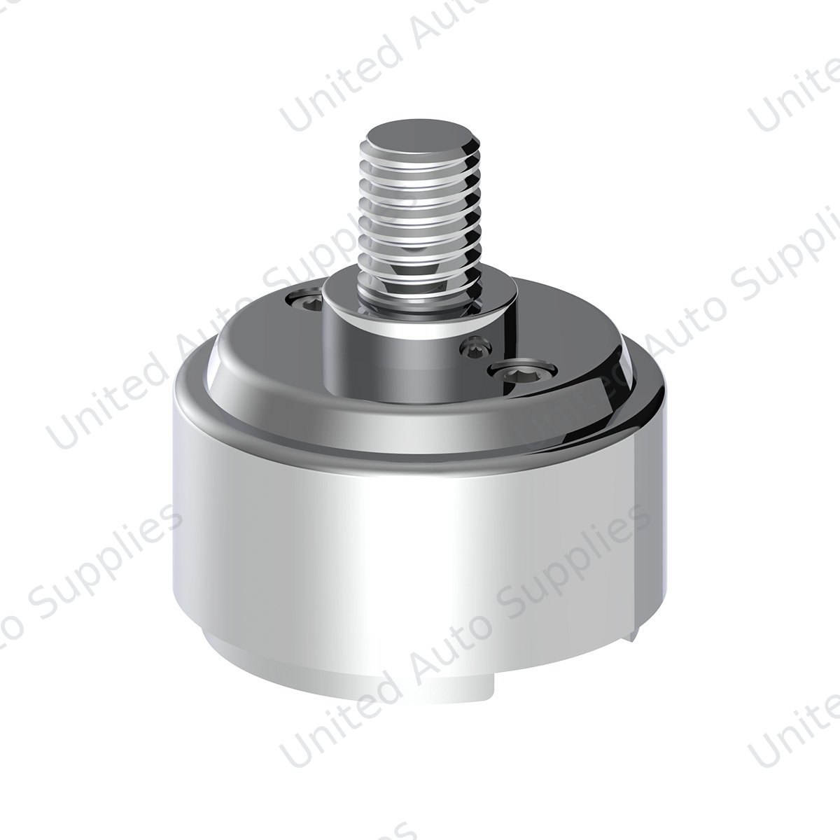 1/2"-13 Thread-On Shift Knob Mounting Adapter For Eaton Fuller Style 9/10 Shifter - Chrome (Bulk)