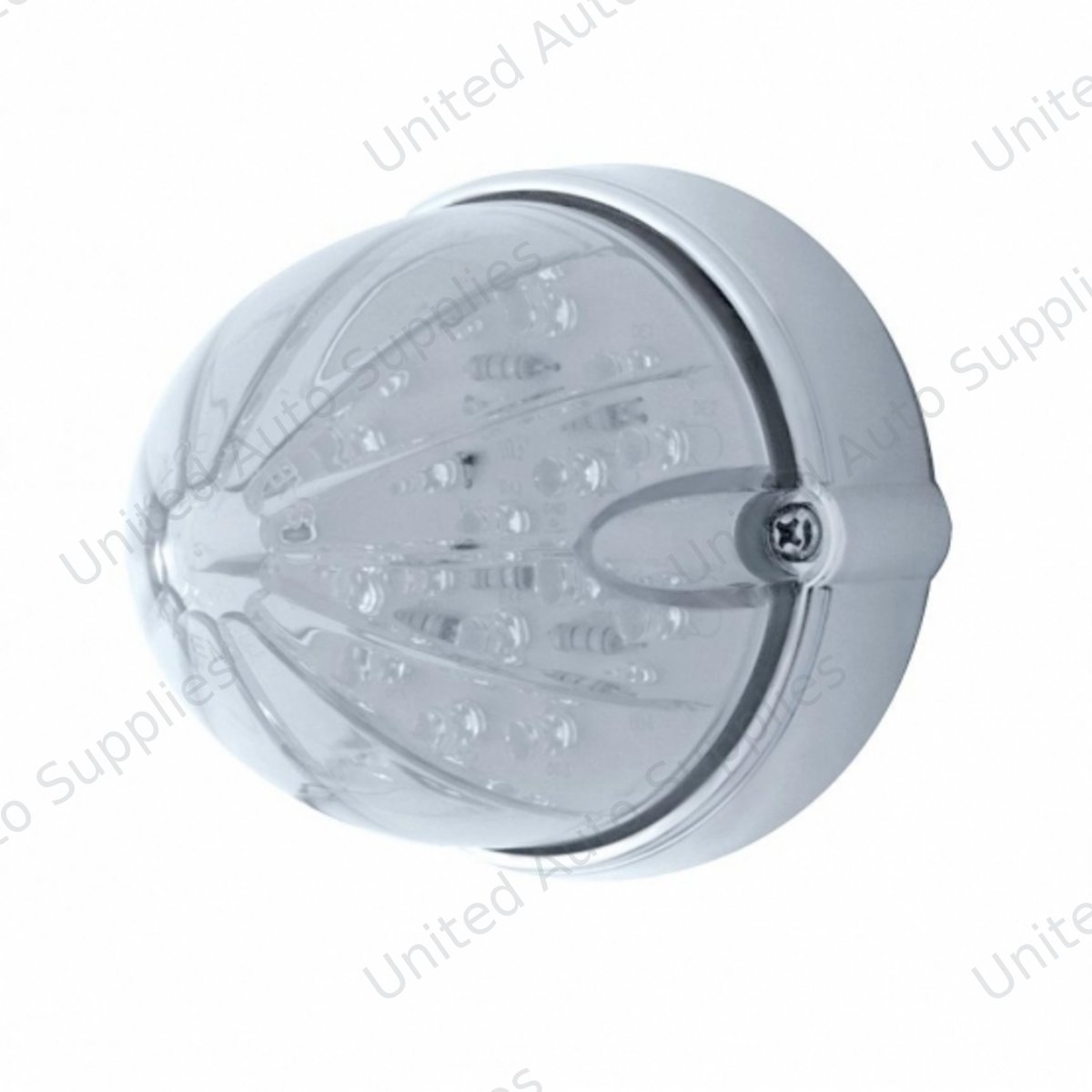 19 LED Watermelon Flush Mount Kit - Amber LED/Clear Lens