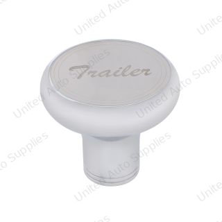 "Trailer" Deluxe Air Valve Knob - Stainless Plaque With Cursive Script