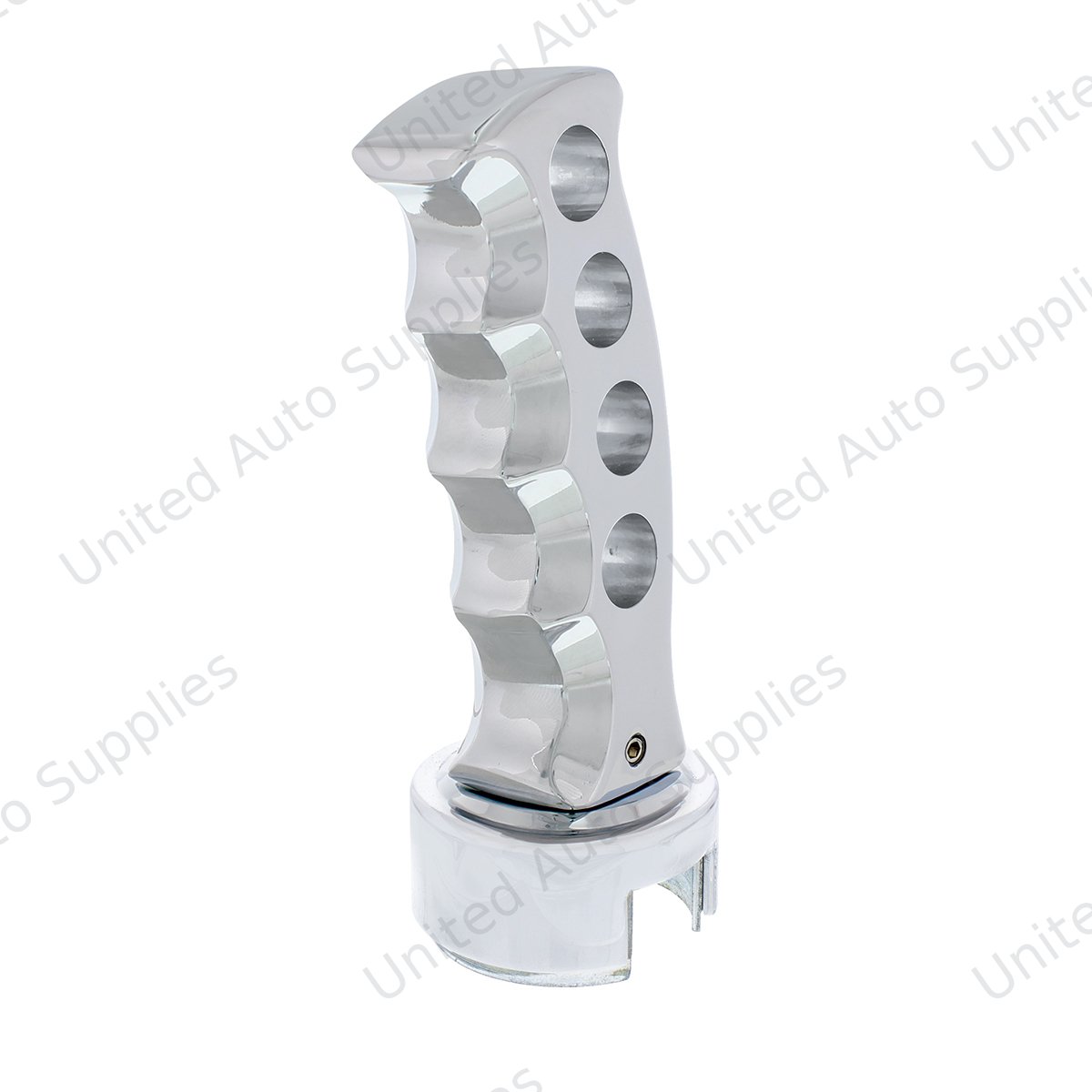 Gatling Style Gearshift Knob With 13/15/18 Speed Adapter - Chrome
