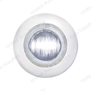 3 LED 3/4" Mini Light With Bezel (Clearance/Marker) - White LED/Clear Lens