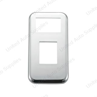 Chrome Plastic Switch Trim For 2001-2010 International 9900i/9400i/9200i - Panel Light