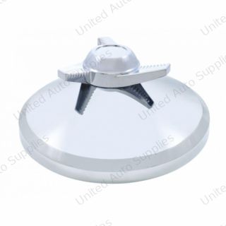 8" Chrome Cover With 3 Bar Spinner For UP Rear Axle Cover - Left Swing Bars (Bulk)