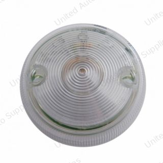 15 LED 3" Dual Function Single Face Light Only - Red LED/Clear Lens (Bulk)