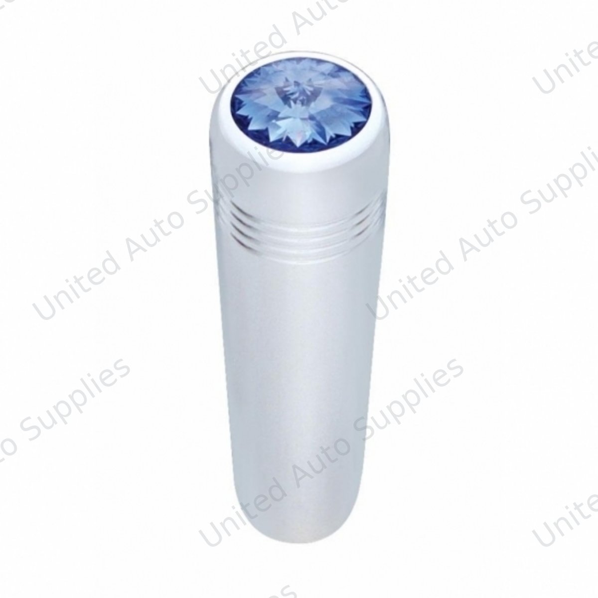 2-1/4" Long Aluminum Toggle Switch Extension With Crystal For Kenworth - Blue Crystal (2-Pack)