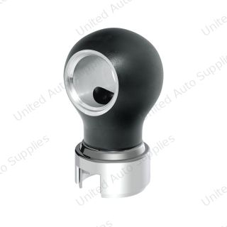 Thread-On Charlotte Gearshift Knob With 13/15/18 Speed Adapter-Matte Black