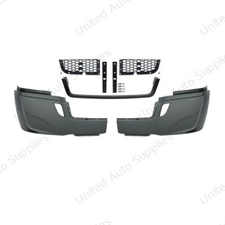 5-Piece Bumper Kit Without Fog Light Opening For 2018-2024 Freightliner Cascadia