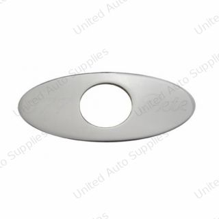 Peterbilt 377 Stainless Keyhole Guard (Card of 2)