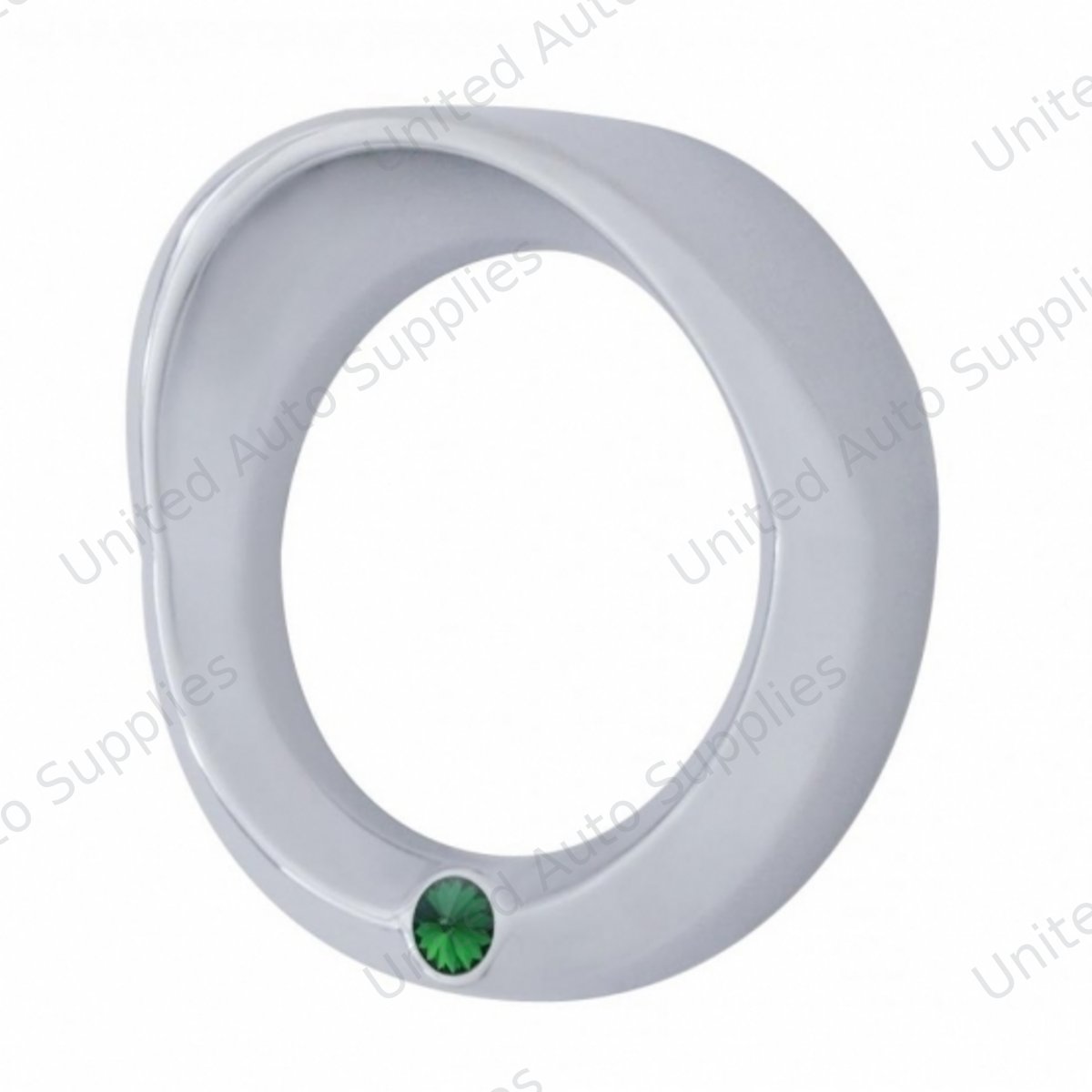 Signature Series Small Gauge Cover With Visor For 2006+ Peterbilt - Green Crystal
