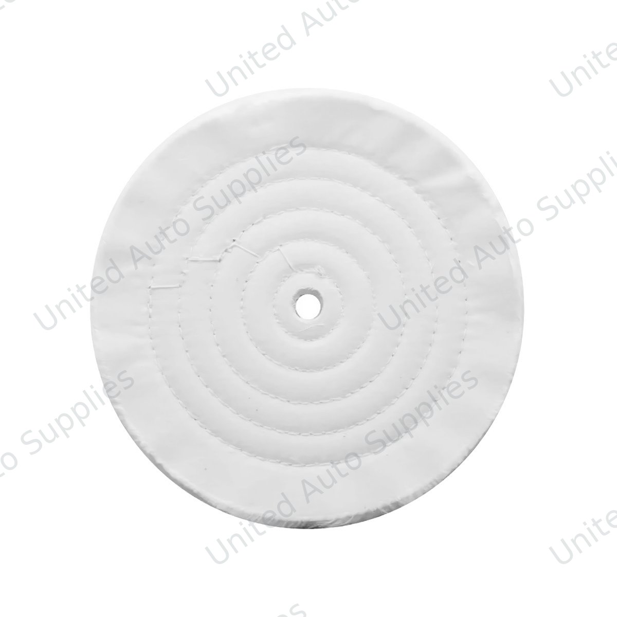 8" White Soft Muslin Buff - 5/8" Arbor
