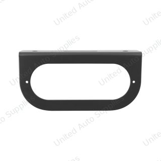 Oval Black Light Bracket With Flange - 1 Hole