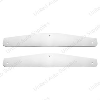4" X 24" Chrome Standard Bottom Mud Flap Plate - Bolt Thru (Box of 2)