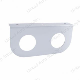 Stainless Light Bracket With 2X 2" Light Cutouts