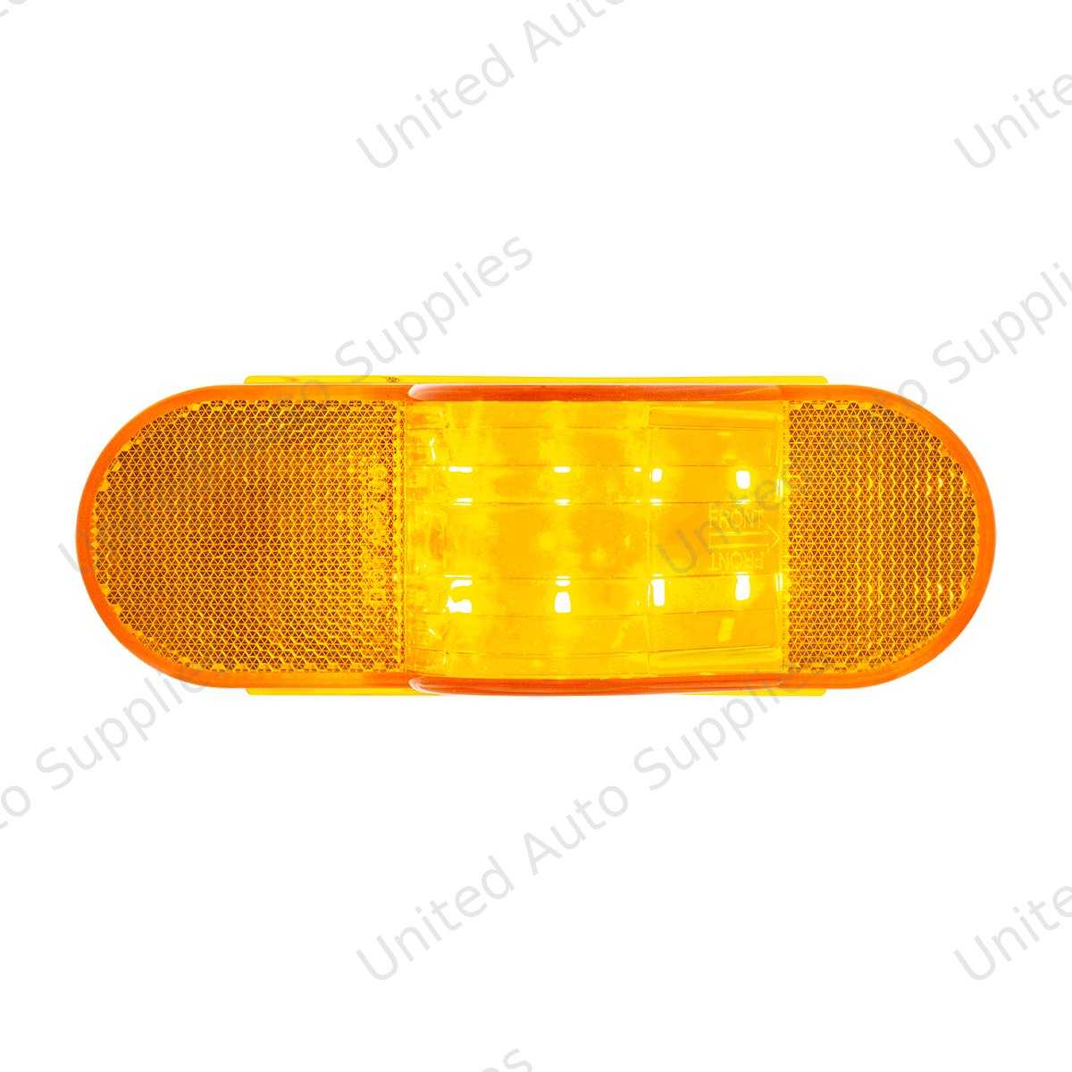 8 LED Mid-Trailer Turn Signal Light - Amber LED/Amber Lens (Card)