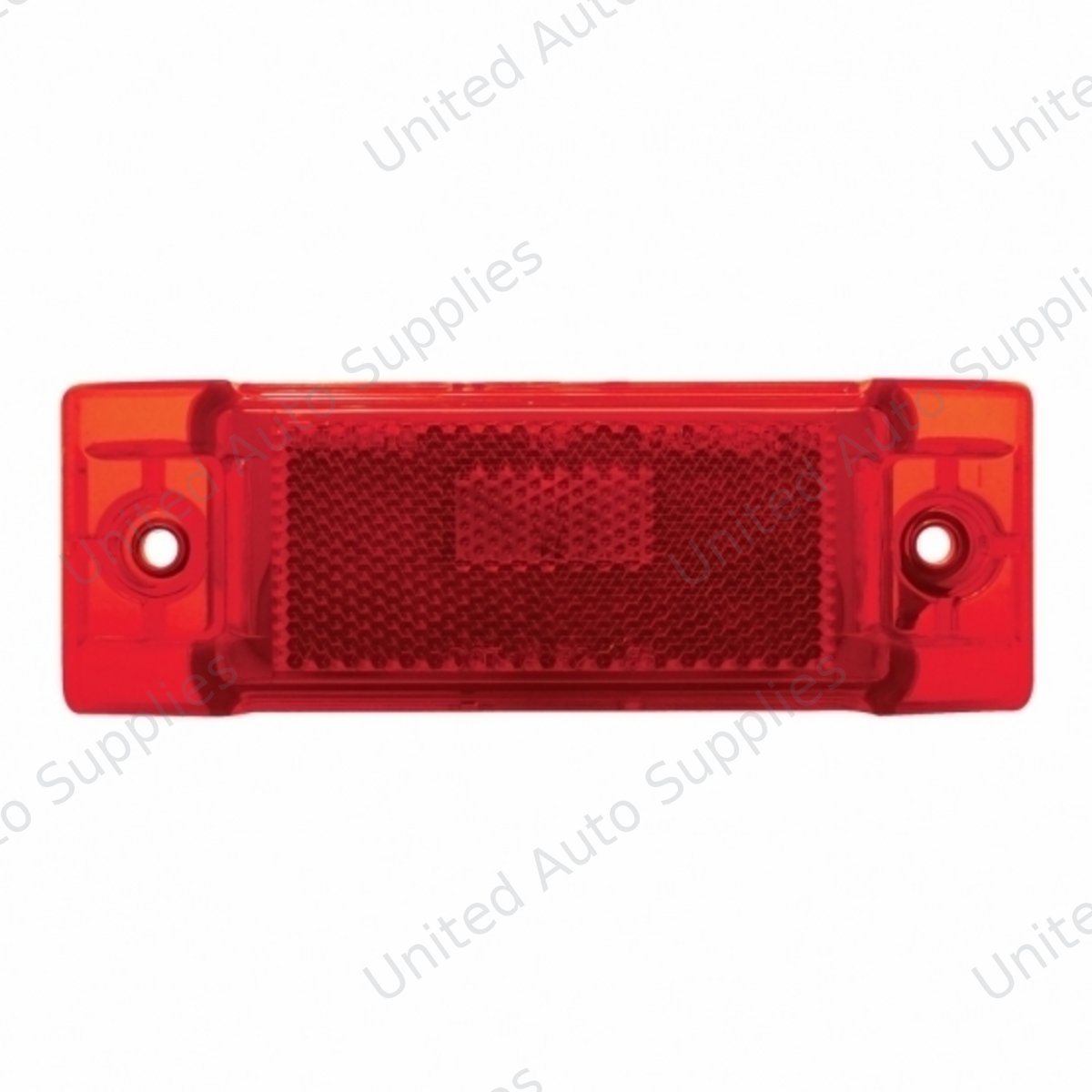 Rectangular Light (Clearance/Marker) With Reflex Lens - Red Lens