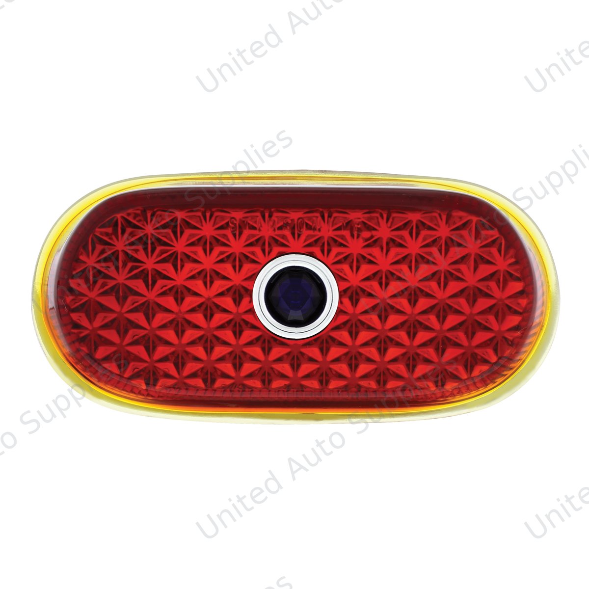 Glass Tail Light Lens With Blue Dot For 1940 Chevy Passenger Car