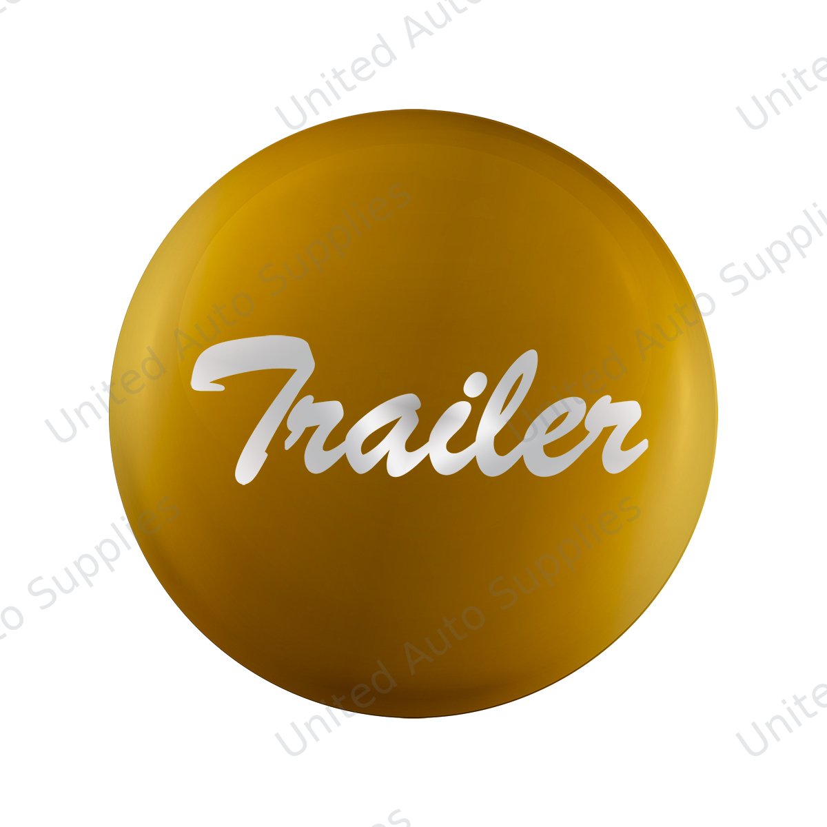 "Trailer" Glossy Air Valve Knob Candy Color Sticker - Electric Yellow