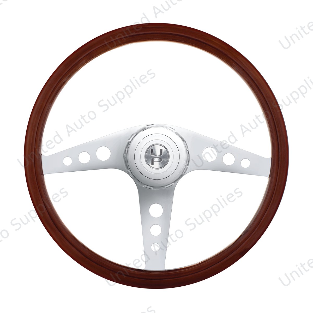 18" Chrome GT Steering Wheel With Hub & Horn Button Kit For Peterbilt (1998-2005) & Kenworth (2001-2002)