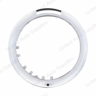 Stainless Steel "Classic" Headlight Bezel With LED Turn Signal Cutout