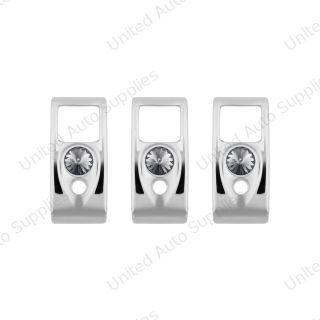 Rocker Switch Cover With Smoke Crystal For 2006+ Kenworth (Card Of 3)