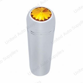 1-7/8" Short Aluminum Toggle Switch Extension With Crystal For Kenworth - Amber Crystal
